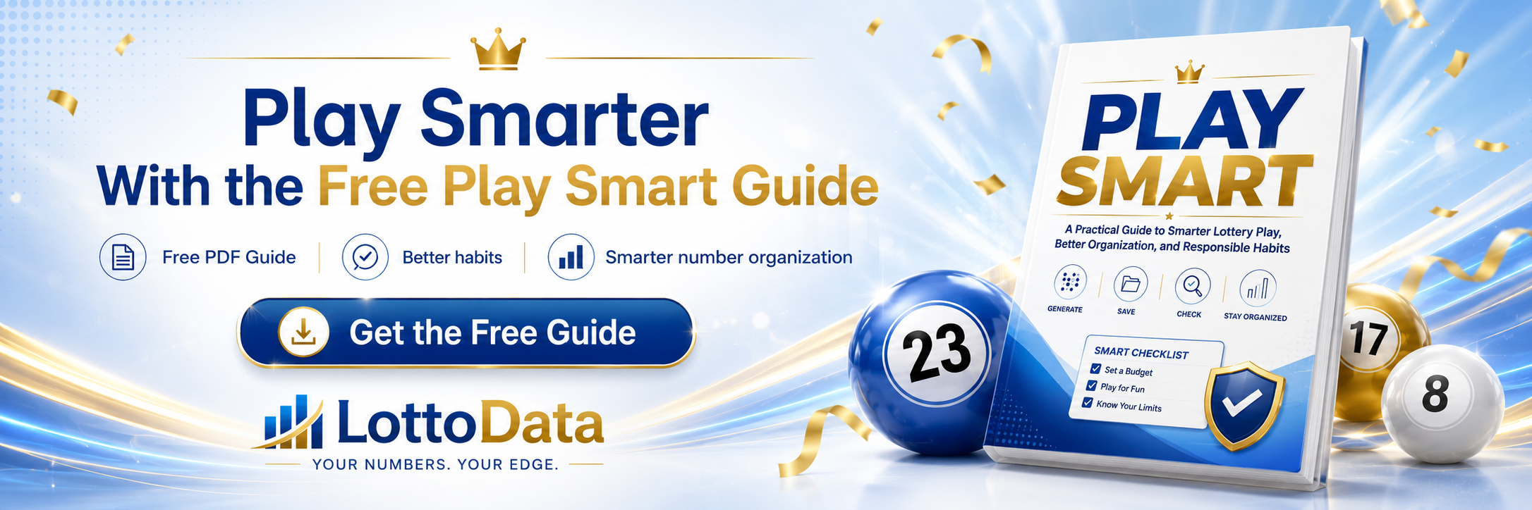 Play Smart free lottery guide from LottoData